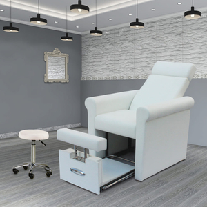 Tragbarer weißer Pediküre-Spa-Stuhl ohne Klempnerarbeiten – Kangmei