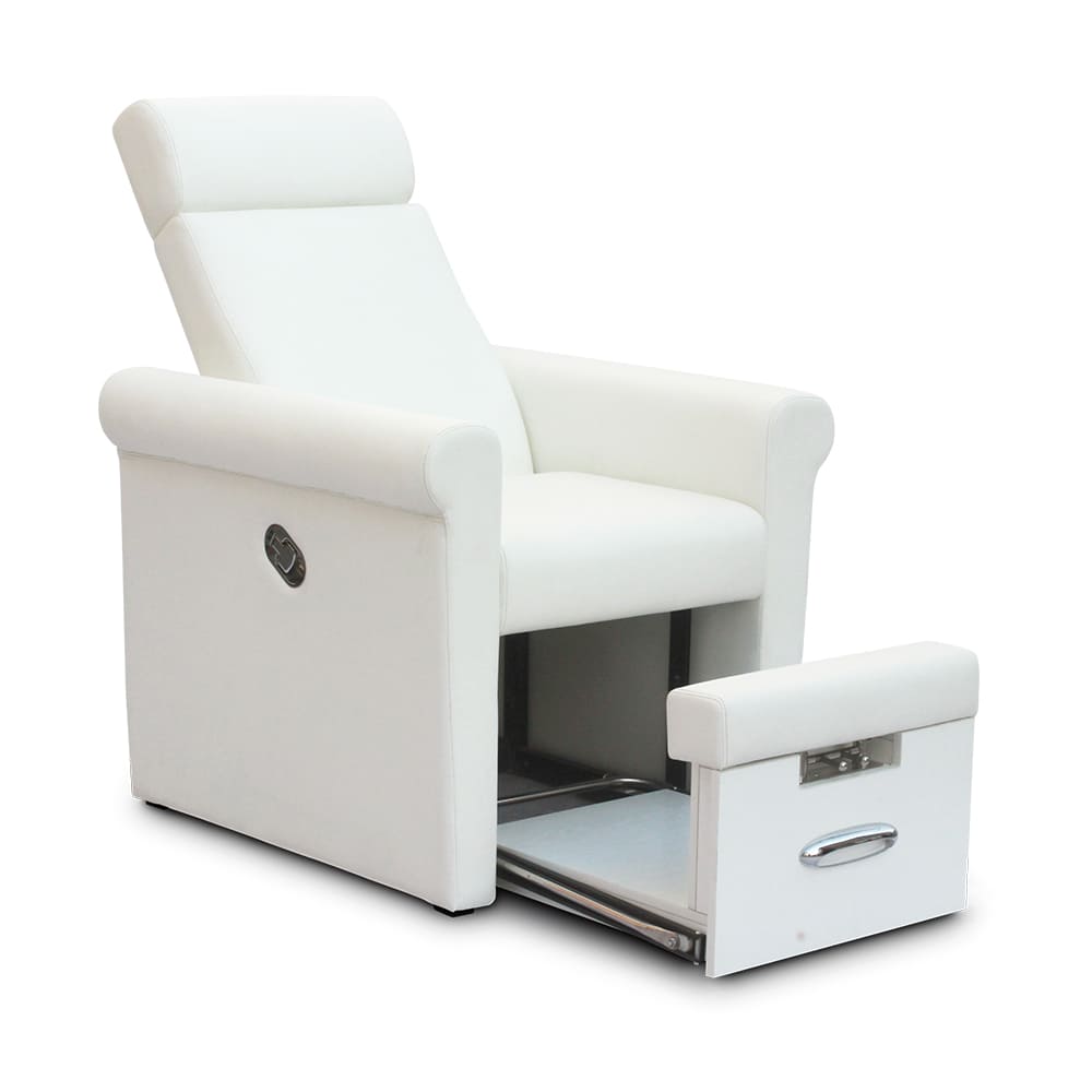 Tragbarer weißer Pediküre-Spa-Stuhl ohne Klempnerarbeiten – Kangmei