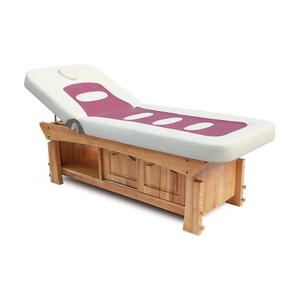 Schönheitssalon-Klinik, stationäre, verstellbare Spa-Gesichtstherapie-Behandlungsliege, Thai-Massage-Wachsbett mit Stauraum
