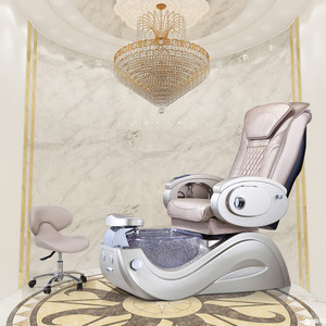 Moderner Luxus-Schönheits-Nagelsalon Elektrische Liegende Entladungspumpe Pipeless Whirlpool Maniküre Fuß Spa Massage Pediküre Stuhl