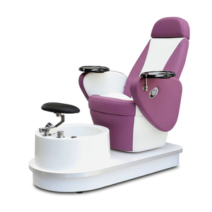 Eleganter lila rohrloser Whirlpool Foot Spa Pediküre-Stuhl mit LED-Licht