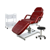 Roter manueller hydraulischer Hebebehandlungs-Massage-Tisch-Tätowierungs-Stuhl