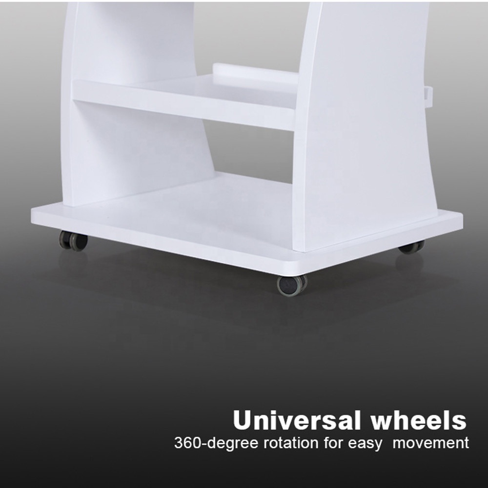 Moderner weißer hochwertiger Schönheits-Nagelstudio-Möbel-Maniküre-Pediküre-Trolley-Wagen mit Rädern
