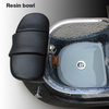 Schwarzer rohrloser Whirlpool-Elektro-Fußbad-Massage-Pediküre-Stuhl
