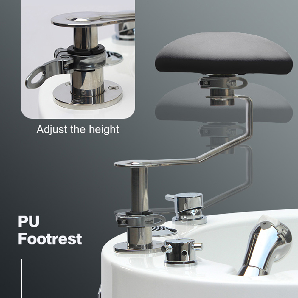 Eleganter lila rohrloser Whirlpool Foot Spa Pediküre-Stuhl mit LED-Licht