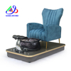 Eleganter Spa-Massage-Sofa-Badewanne aus Samt, König-Prinzessin-Maniküre-Pediküre-Stuhl