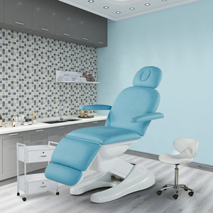 Europäische Therapie Spa Salon Möbel Kosmetik 3 Elektromotoren Schönheitsbehandlung Massagetische Lift Gesichtsbett Fußpflegestuhl