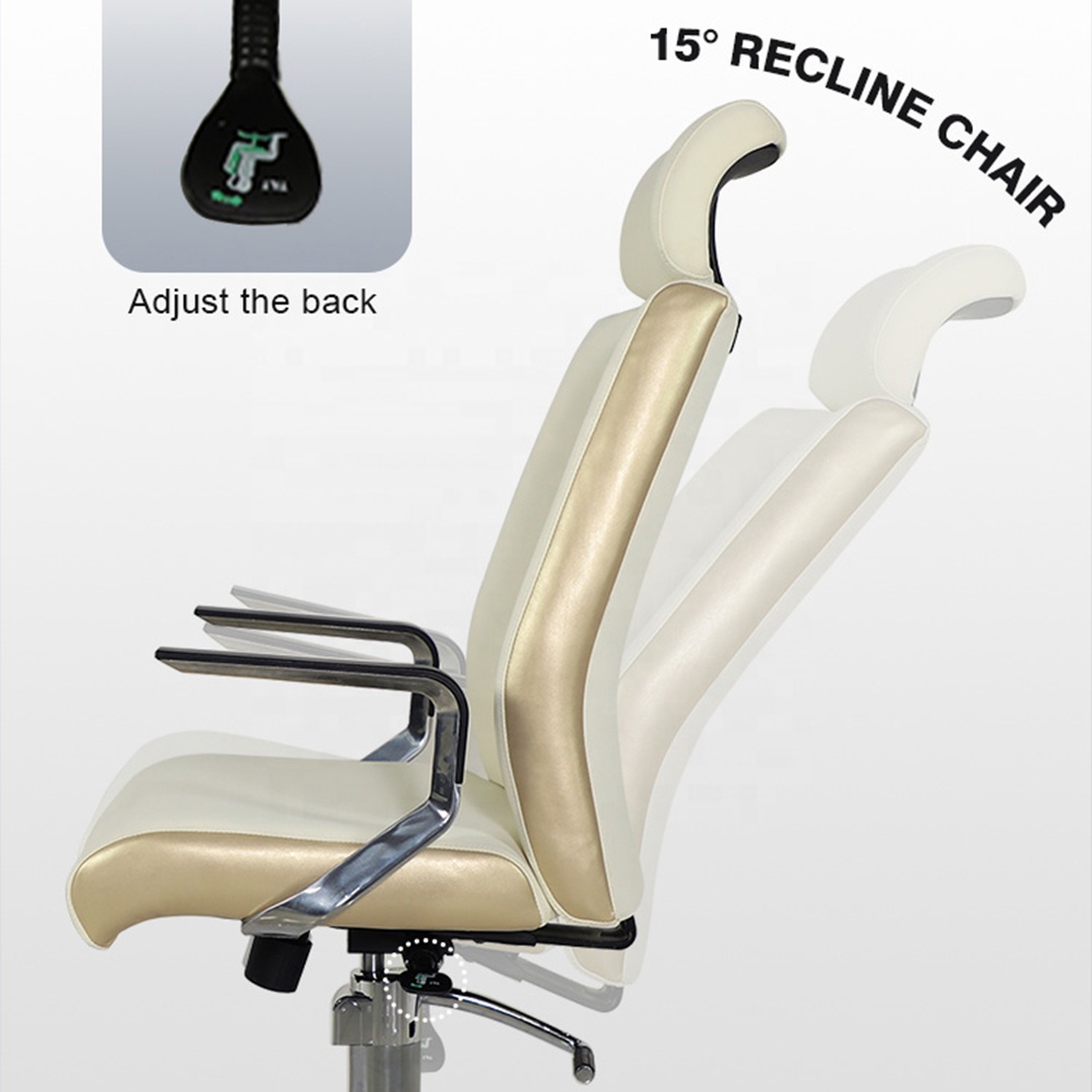 Günstige moderne Schönheits-Nagelstudio-Möbel ohne Sanitär-Hydrauliklift verstellbarer drehbarer Liegefuß-Spa-Pediküre-Stuhl